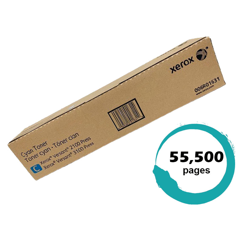 Genuine Fuji Xerox [CT202226/006R01631] Cyan Toner Cartridge for Versant 2100 3100 (55K)