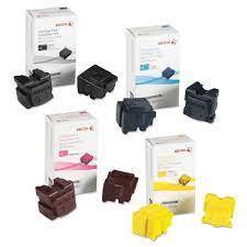 Bundle: 4x Pack Genuine Fuji Xerox ColorQube 8570 C/M/Y/K Soild Ink Stick Set [108R00945-108R00945]