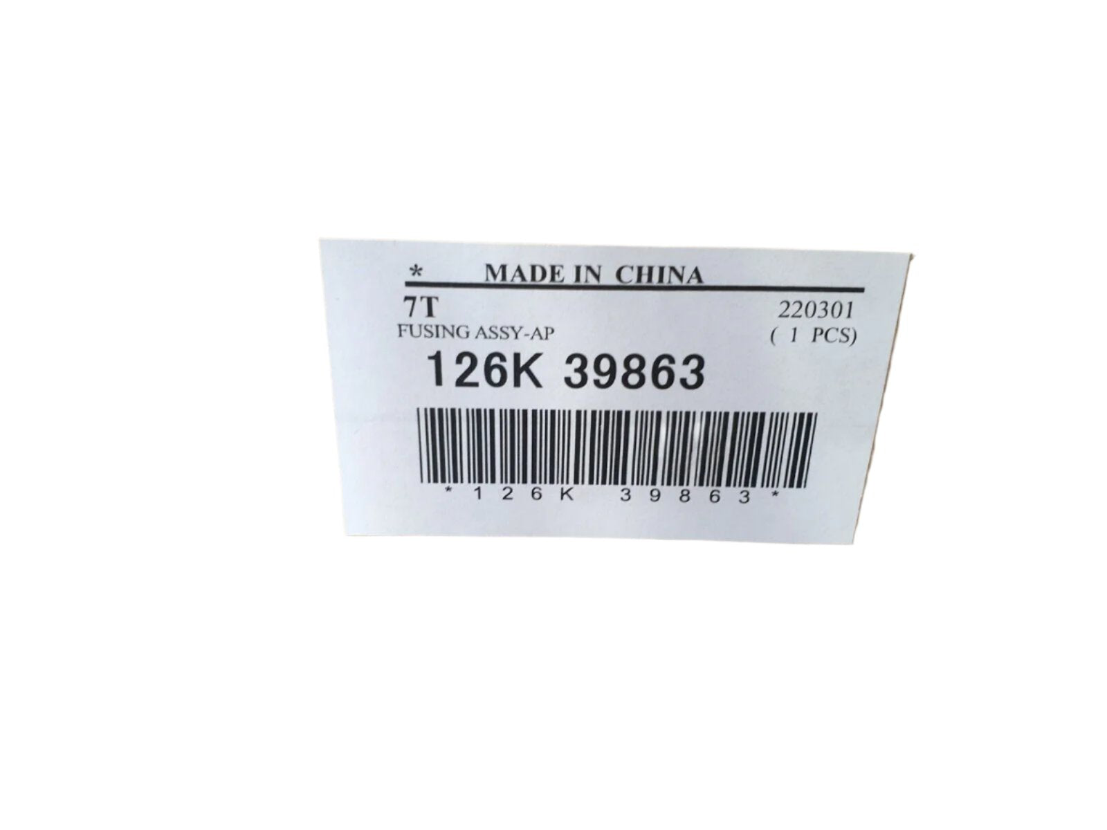 *SALE!* Genuine Fujifilm 126K39863 Fuser Unit for ApeosPro C810 C750 C650 [126K39864]