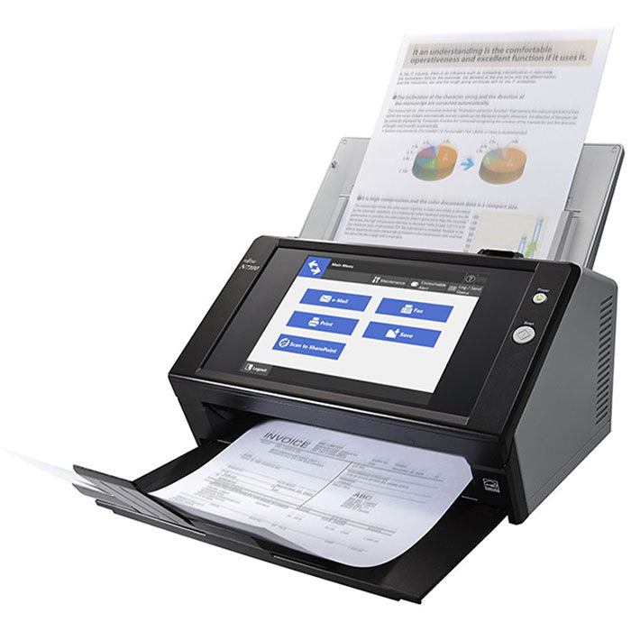 *Clear!* Fujitsu N7100E A4 Duplex Network Document & Image Scanner 25Ppm/50Ipm/8.4 Touch Screen+Wty