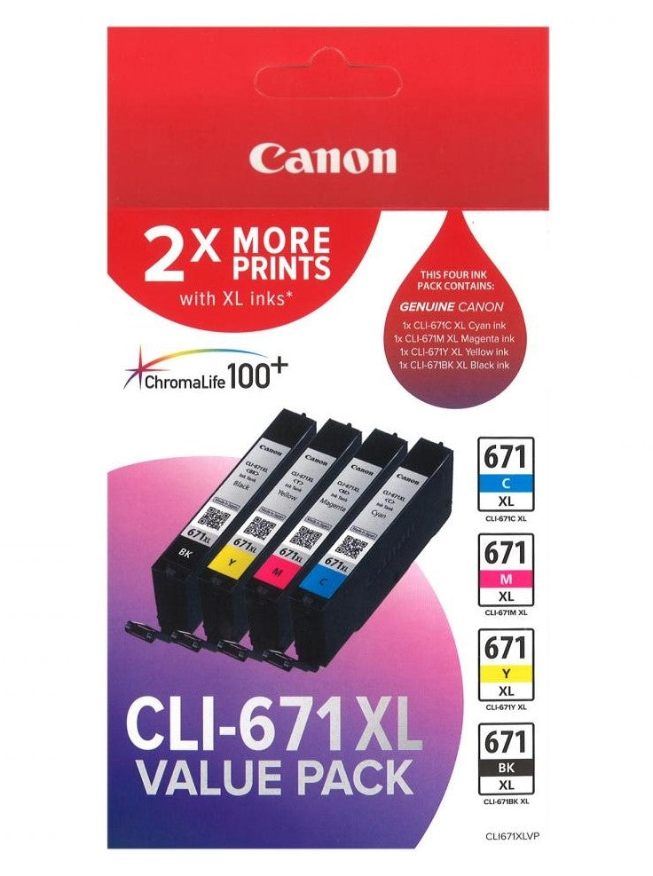 Genuine-Canon-CLI671XL-Value-Pack-High-Yield-Ink-Cartridge-CLI671XLVP