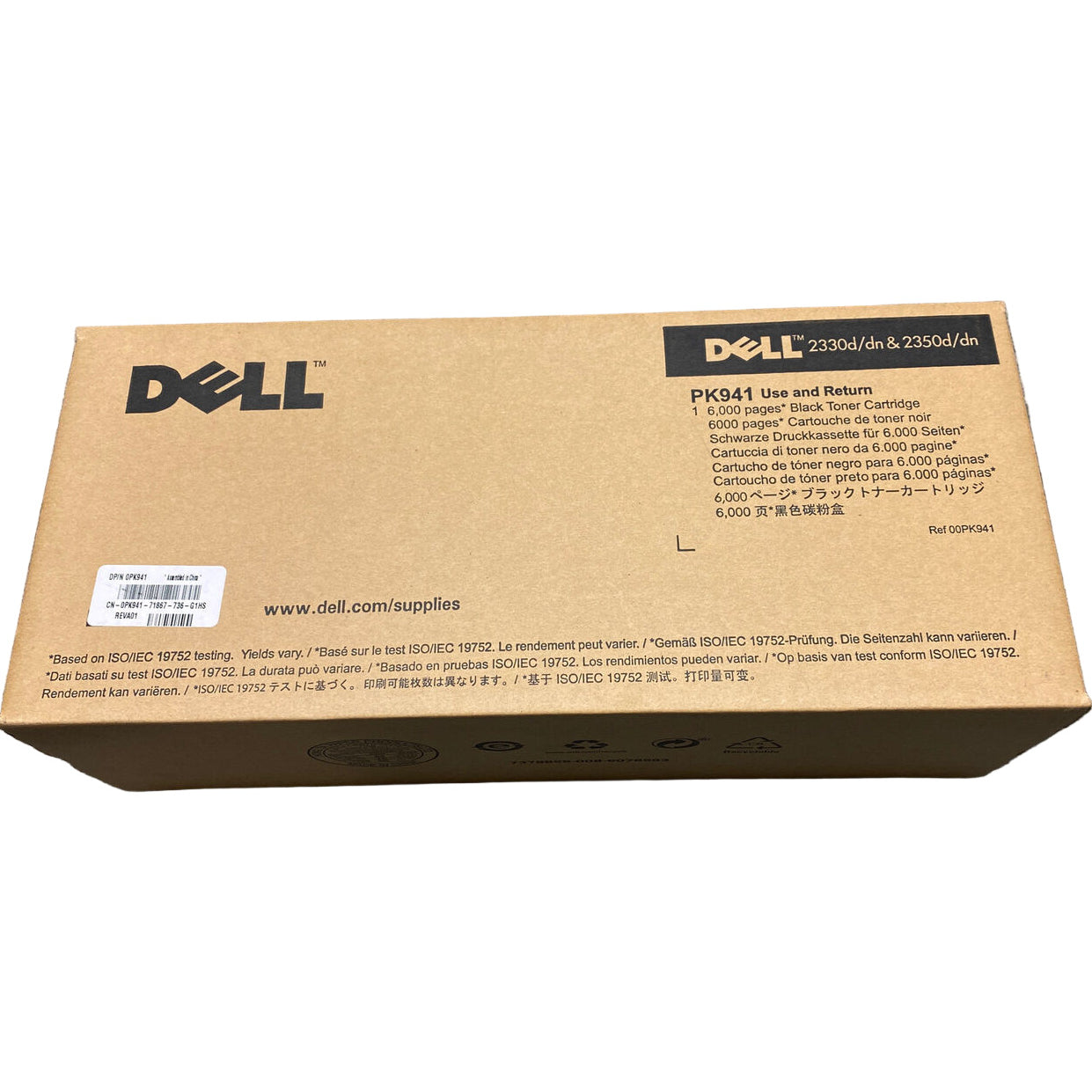 Genuine DELL 2330D 2330DN 2350D 2350DN Black Toner Cartridge PK941 [59210560] 6K