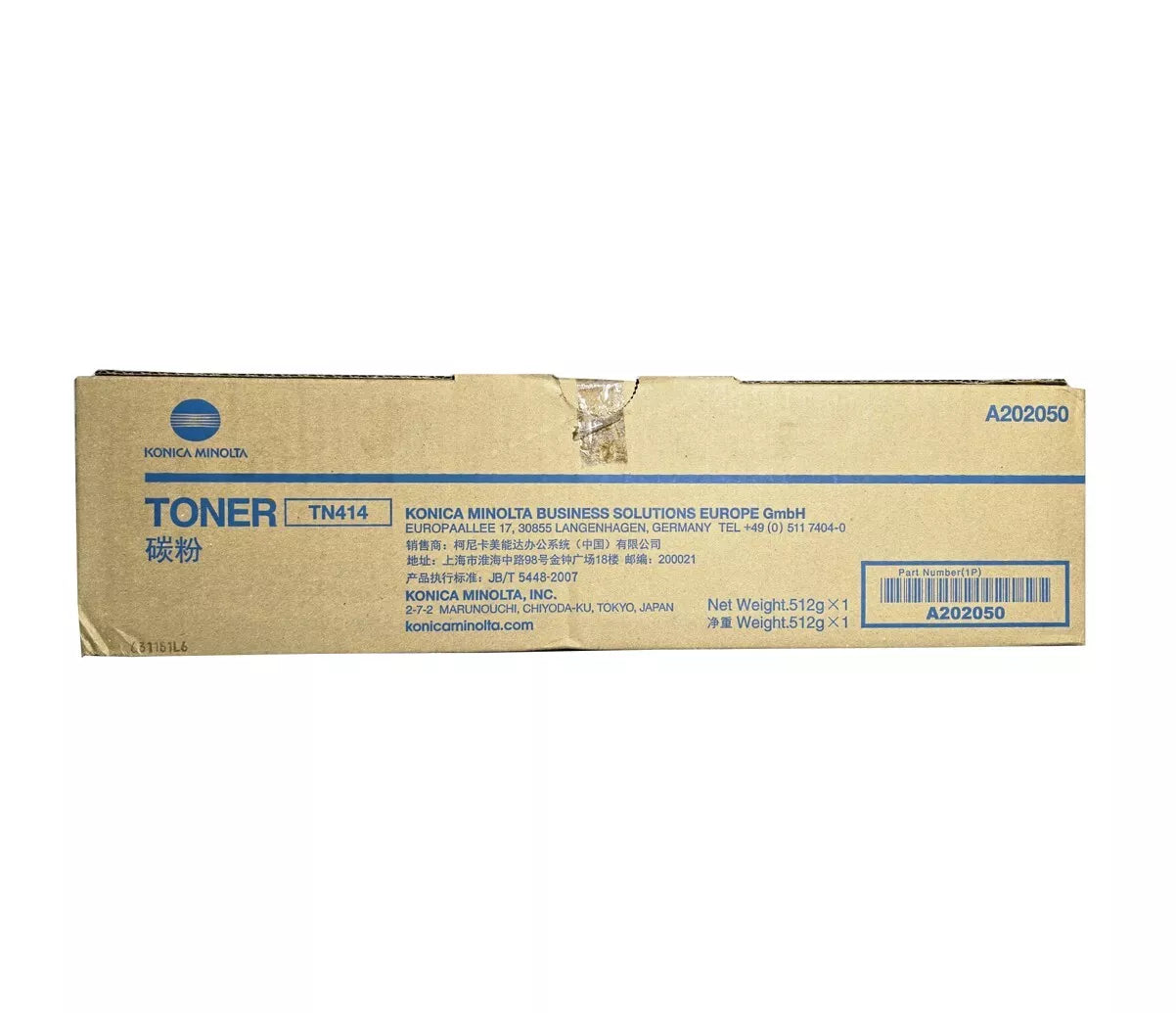 1 x Genuine Konica Minolta Bizhub 363 423 BLACK Toner Cartridge TN414 [A202050]