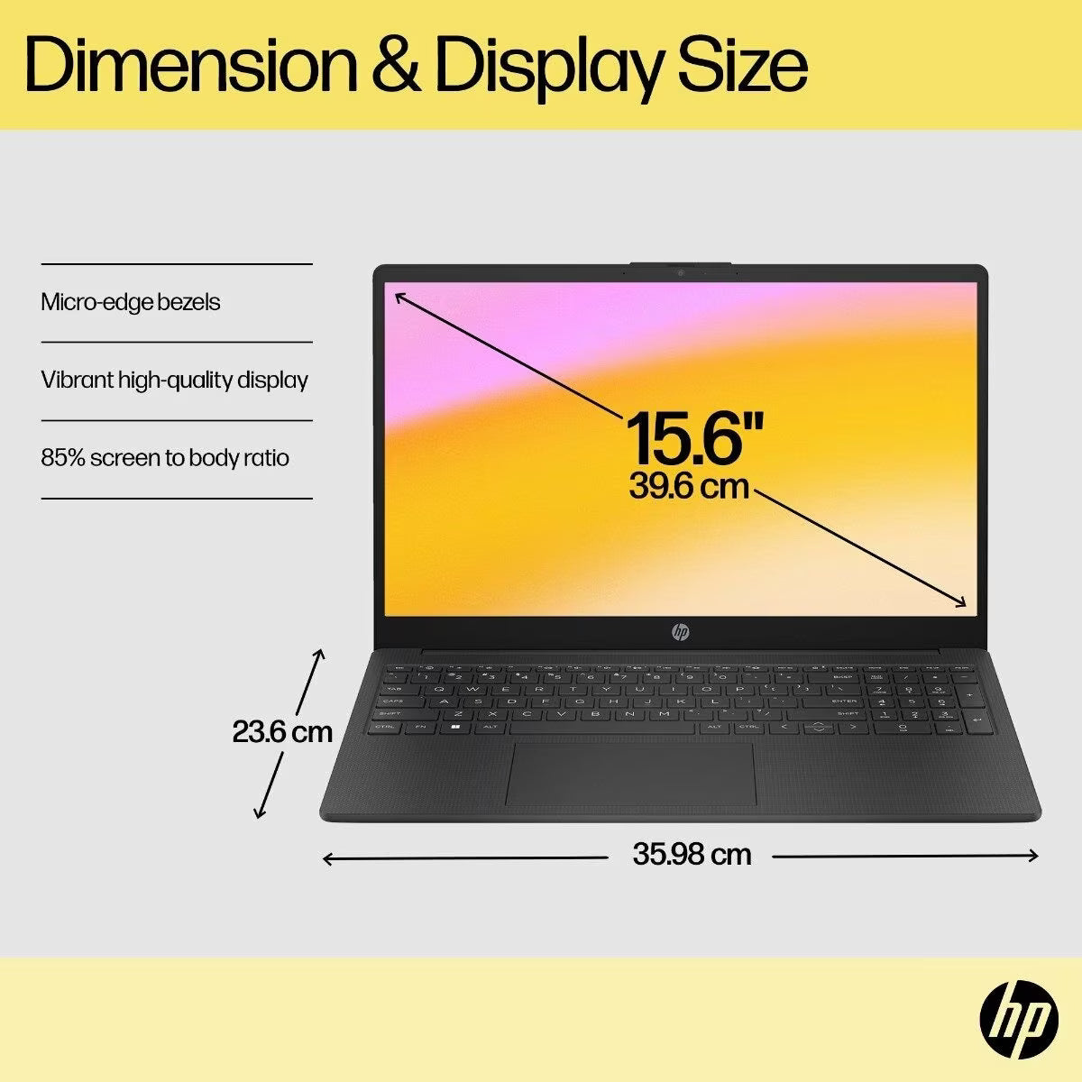 Brand New HP 15.6" AMD Ryzen 7 Process/16GB/512GB SSD Laptop 15-fc0110AU, Black [8F0H0PA]