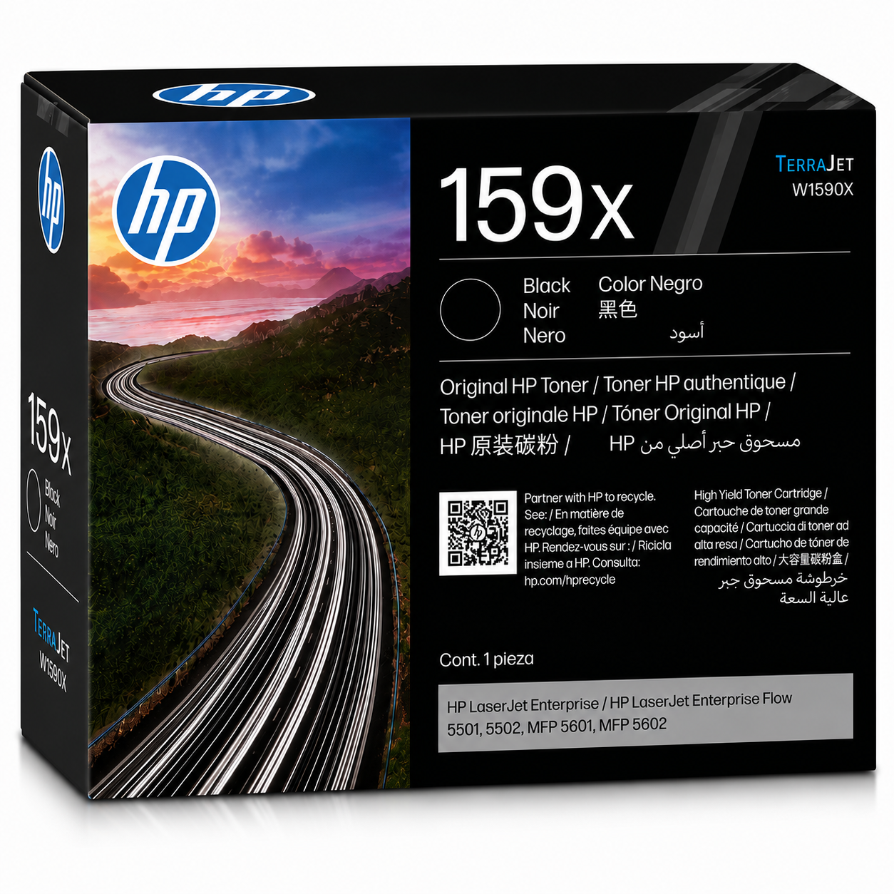 Genuine HP 159X High Yield Black Original LaserJet Toner Cartridge [W1590X] (10K)