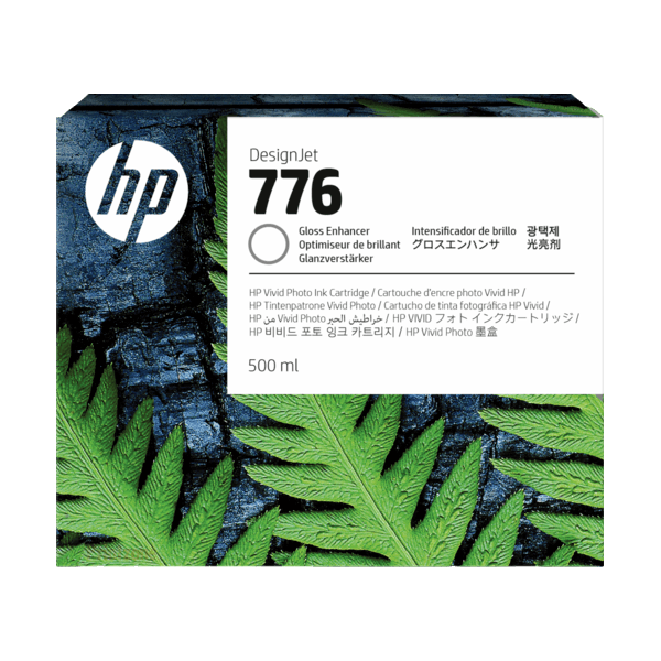 Genuine HP 776 Gloss Enhancer Ink Cartridge for DesignJet Z9+Large Format Printer 500ml [1XB06A]