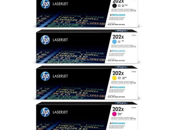 *Sale!* 4X Pack Genuine Hp Cf500X Cf501X Cf502X Cf503X Toner Set For M280Nw/M281/M254Dw #202X
