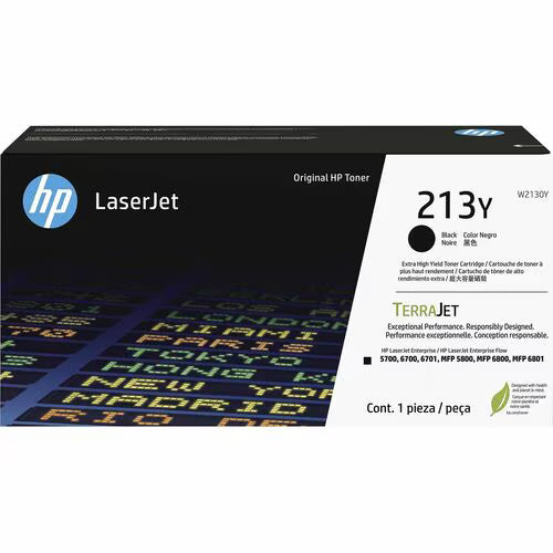Genuine HP #213Y Extra High Yield BLACK Original LaserJet Toner Cartridge 18K [W2130Y]