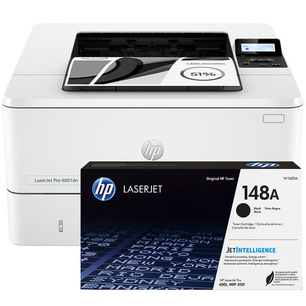 *Bundle* HP LaserJet Pro 4001DN Printer+#148A Black Toner Cartridge [2Z600F+W1480A]