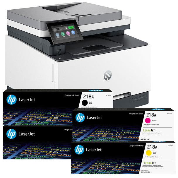 BUNDLE: HP Color LaserJet Pro MFP 3301fdw A4 Wireless Colour Laser Multifunction Printer+