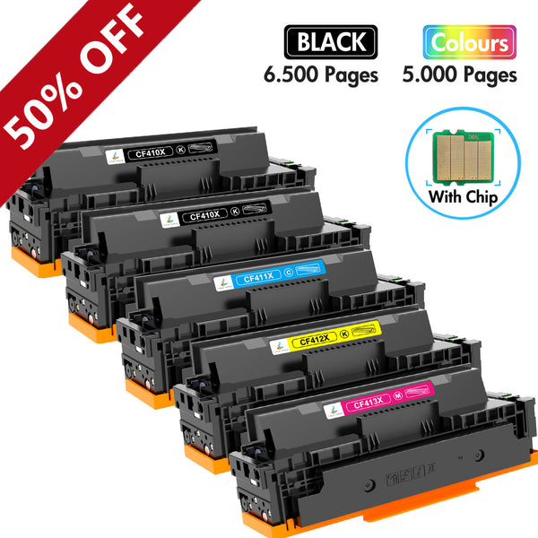 *SALE!* 4x Pack CT A-Grade Premium Compatible HP #410X CF410X/CF411X/CF412X/CF413X Toner Cartridge set