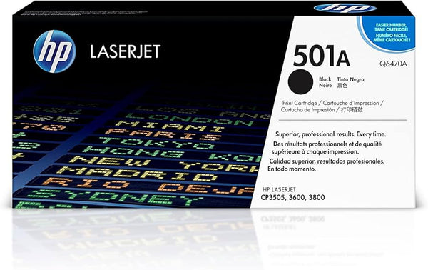 *SALE!* Genuine HP Q6470A Black Toner Cartridge for Color LaserJet 3600 3800 CP3505 6K #501A