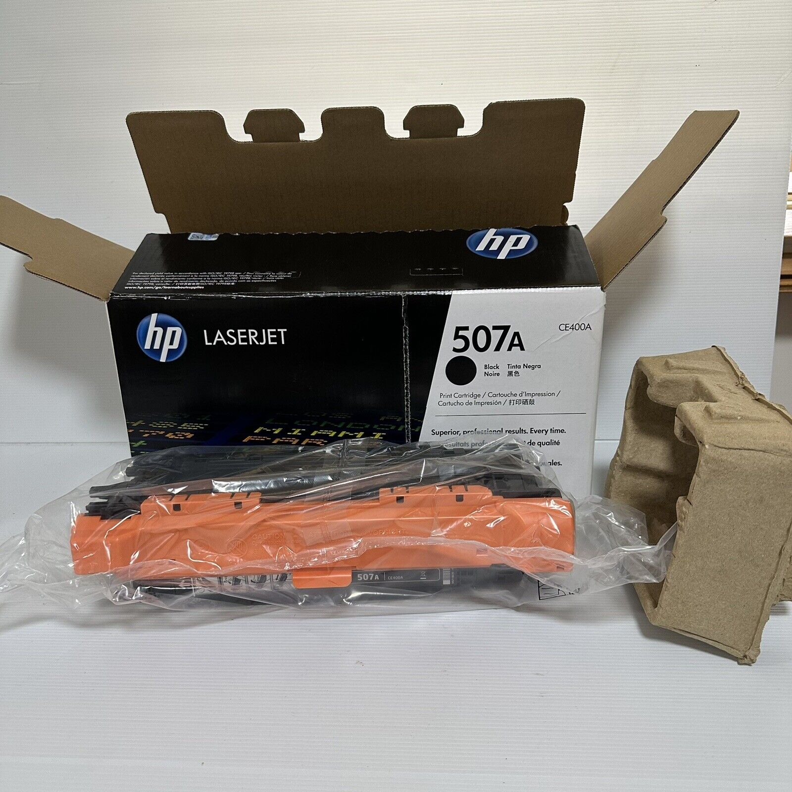 *Open Box* Genuine HP CE400A Black Toner Cartridge for Laserjet Enterprise M551dn M575dn M570dw #507A 5.5K