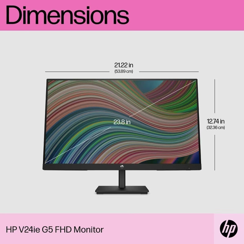 *SALE!* HP 23.8 inch V24ie G5 FHD 16:9 IPS Monitor 1920x1080@75Hz 5ms [6D8H1AA]