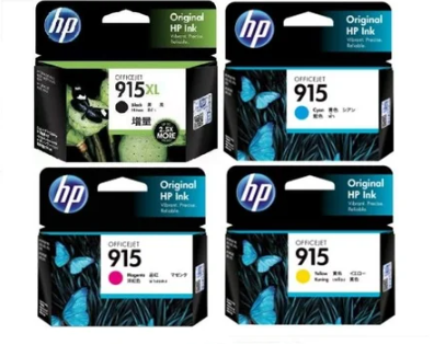 Bundle: Genuine HP #915XL-BK+#915-C/M/Y Color Value Pack [3YM15AA-3YM17AA-3YM22AA]