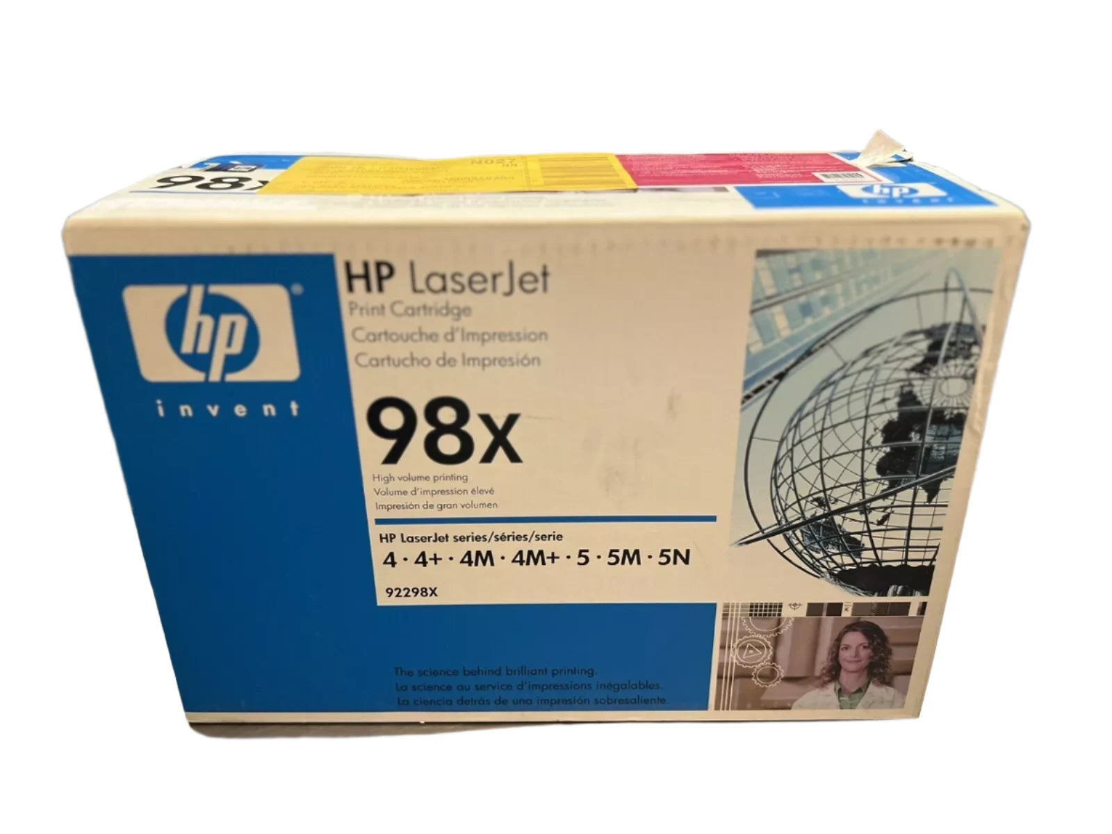 *CLEAR!* Genuine HP 98X 92298X Black High Yield Toner Cartridge for LaserJet 4/5 Plus (8.8K)