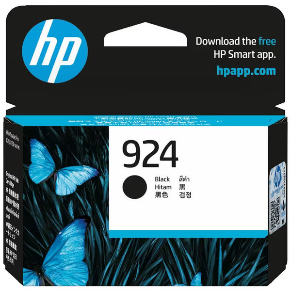 Genuine HP #924 BLACK Ink Cartridge for OfficeJet Pro 8120e 8130e [4K0U6NA]