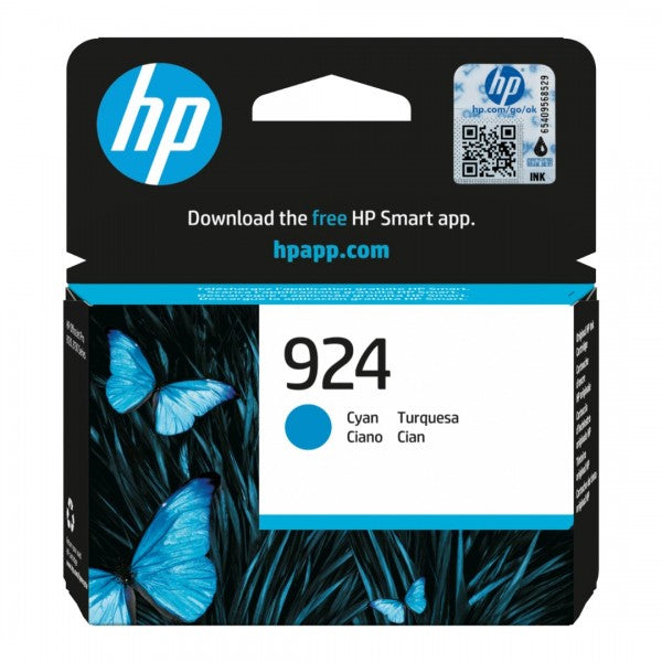 Genuine HP #924 CYAN Ink Cartridge for OfficeJet Pro 8120e 8130e [4K0U3NA]