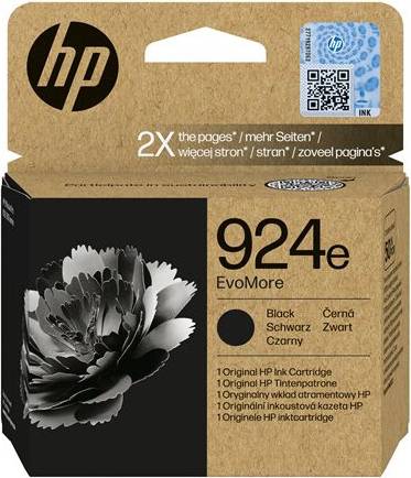 Genuine HP #924e BLACK Ink Cartridge High Yield for OfficeJet Pro 8120e 8130e [4K0V0NA]