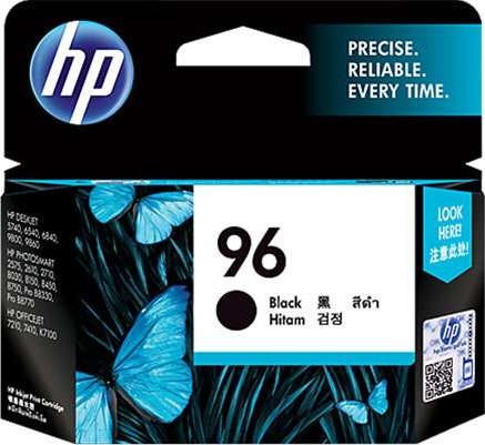 1 X Genuine Hp 96 Black Ink Cartridge C8767Wa -