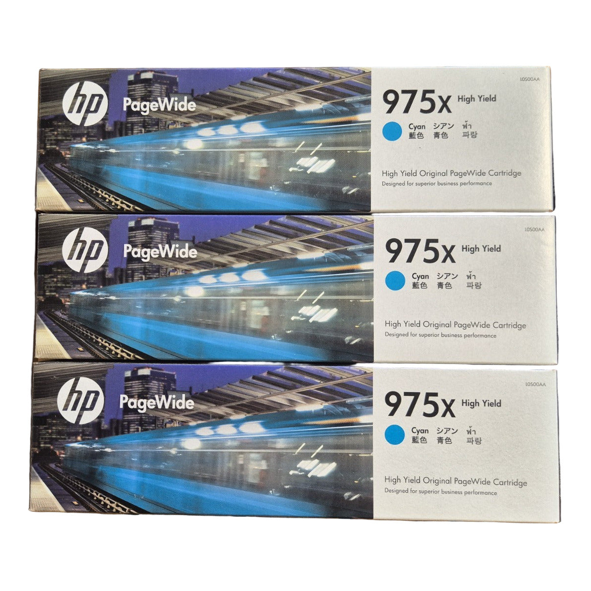 *EXP* HP #975X Cyan HY Ink Cartridge for PageWide Mananged P55250 P57750 452dw 452dw 552dw 577z [L0S00AA]