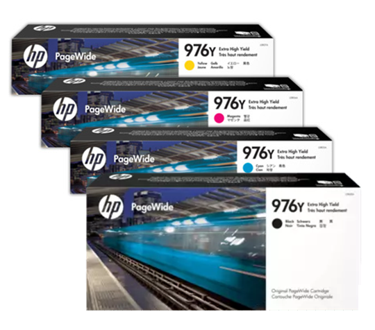 *SALE!* 4 Pack Genuine HP #976Y Ink Cartridge Set (1BK,1C,1M,1Y) L0R08A/L0R05A/L0R06A/L0R07A