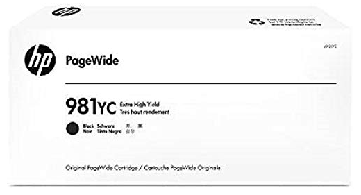 Genuine HP #981YC Black Ink Cartridge for PageWide Enterprise Managed E55650 E58650 21K [L0R20YC]
