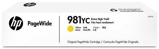 Genuine HP #981YC Yellow Ink Cartridge for PageWide Enterprise Managed E55650 E58650 16K [L0R19YC]