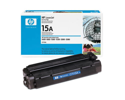 Hp Genuine C7115A Black Toner Cartridge For Laserjet 1000/1005/1200/3320/3300/3380