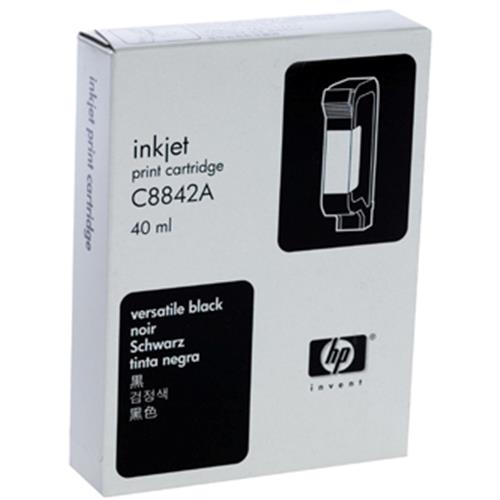 Genuine HP 600dpi Versatile Black pigment ink cartridge SPS Systems 40ml [C8842A]