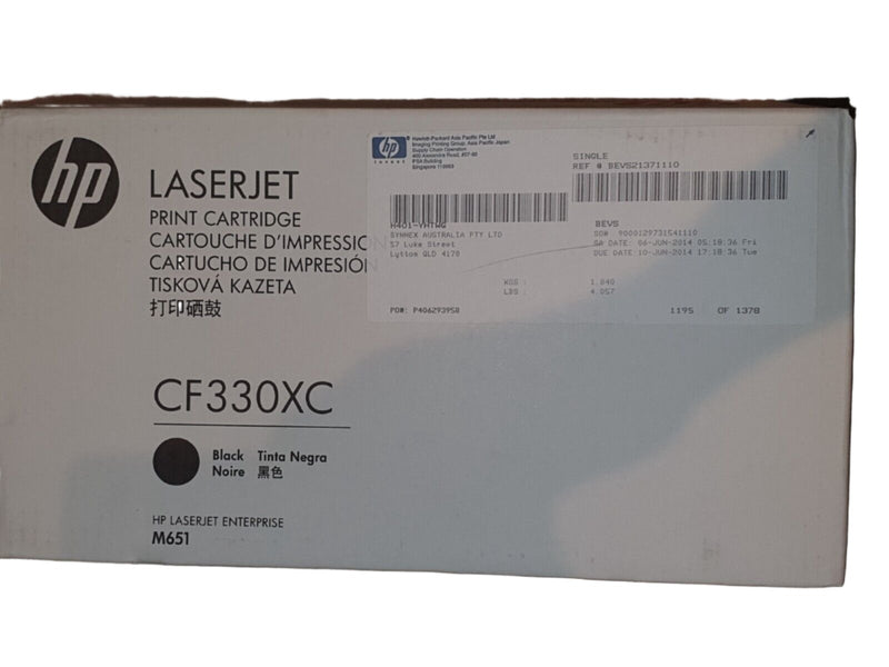 *Open Box* Genuine HP CF330XC Black High Yield Toner Cartridge for Color LaserJet Enterprise M651dn M651n M651xh [