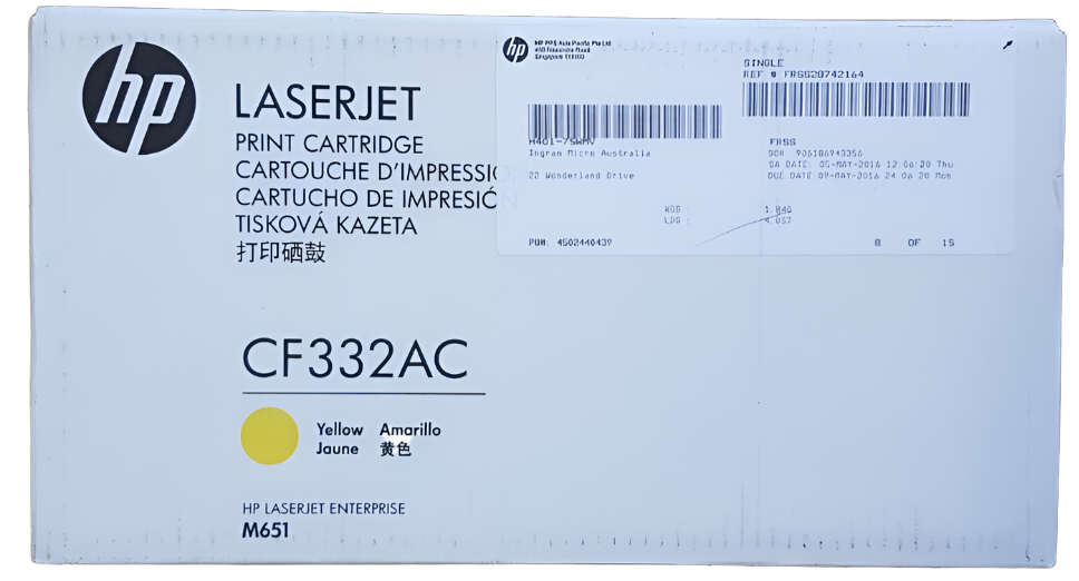*SALE!* Genuine HP #654A Yellow Toner Cartridge for LaserJet M651dn M651n M651xh 15K [CF332A]
