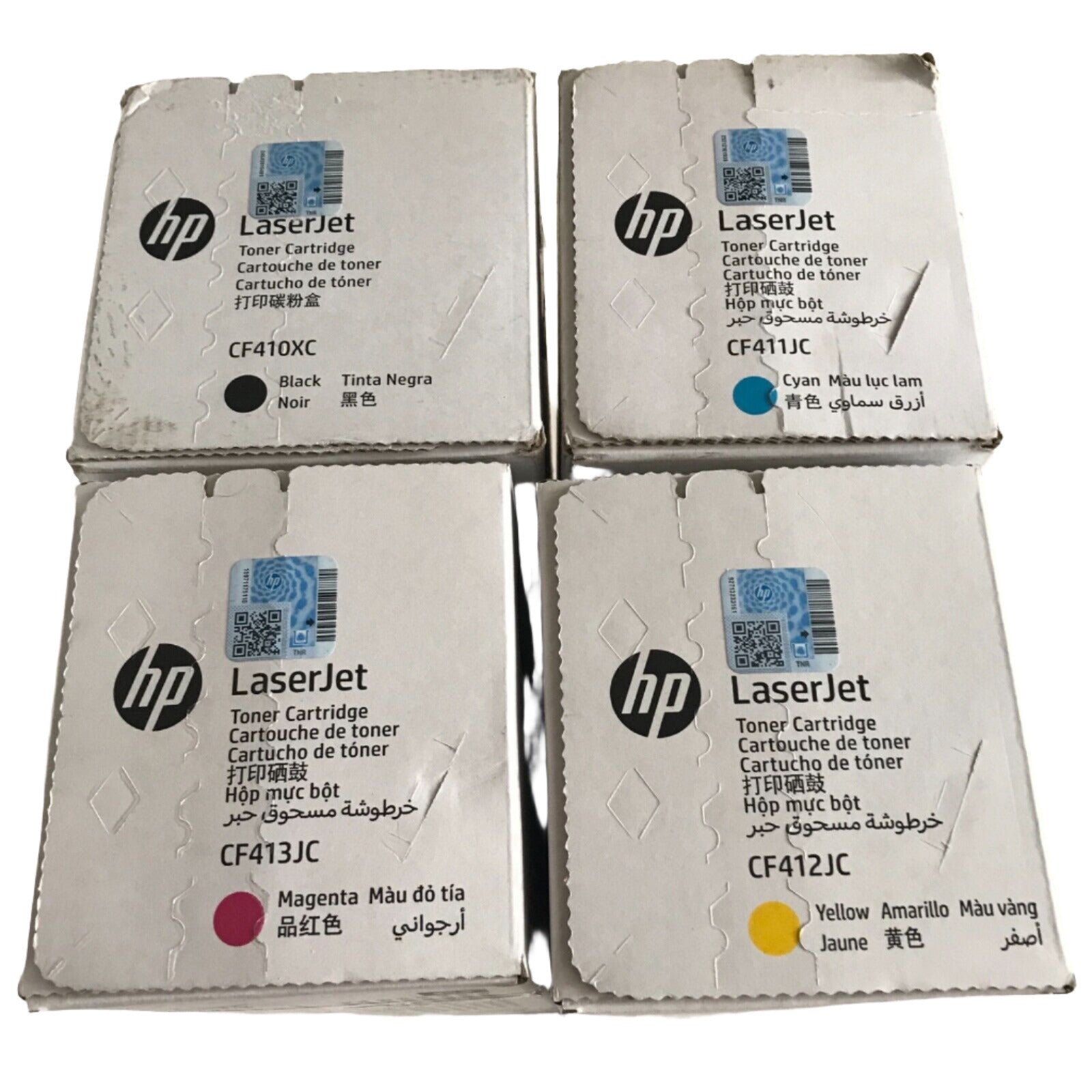 *SALE!* 4x Pack Genuine HP CF410X CF411X CF412X CF413X Toner Cartridge Set for M377/M452/M477 #410X