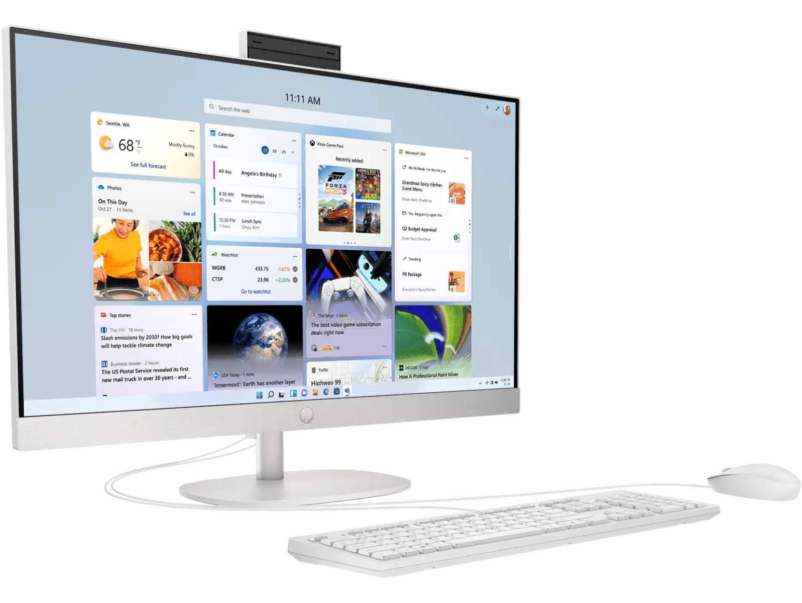 HP All-In-One 27"cr0000a FHD Ryzen 7-7730U/16GB/512GB SSD Desktop PC AMD Radeon [88A34PA]