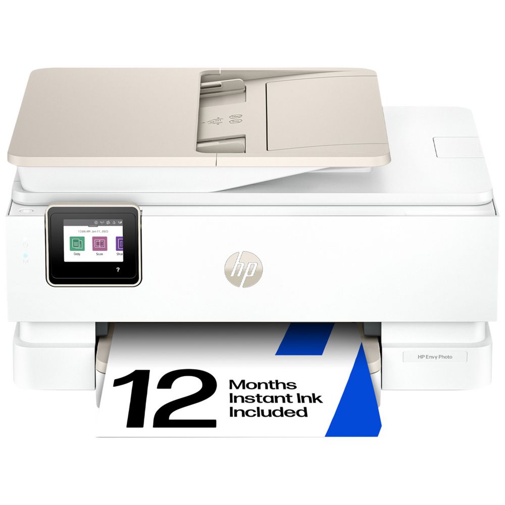 HP Envy Photo 7930 All-in-One A4 Color Printer #804 Ink Cartridge with 12 Months Instant Ink B63K6D