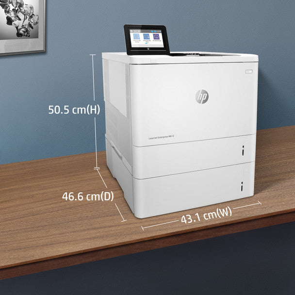 HP LaserJet M612X A4 Mono Laser Business Printer+Extra Tray+Wi-Fi 75PPM 7PS87A (RRP $4040)