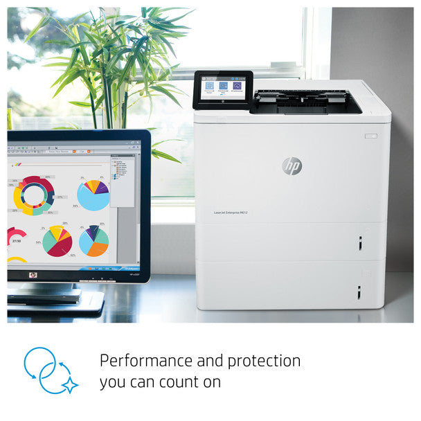 HP LaserJet M612X A4 Mono Laser Business Printer+Extra Tray+Wi-Fi 75PPM 7PS87A (RRP $4040)