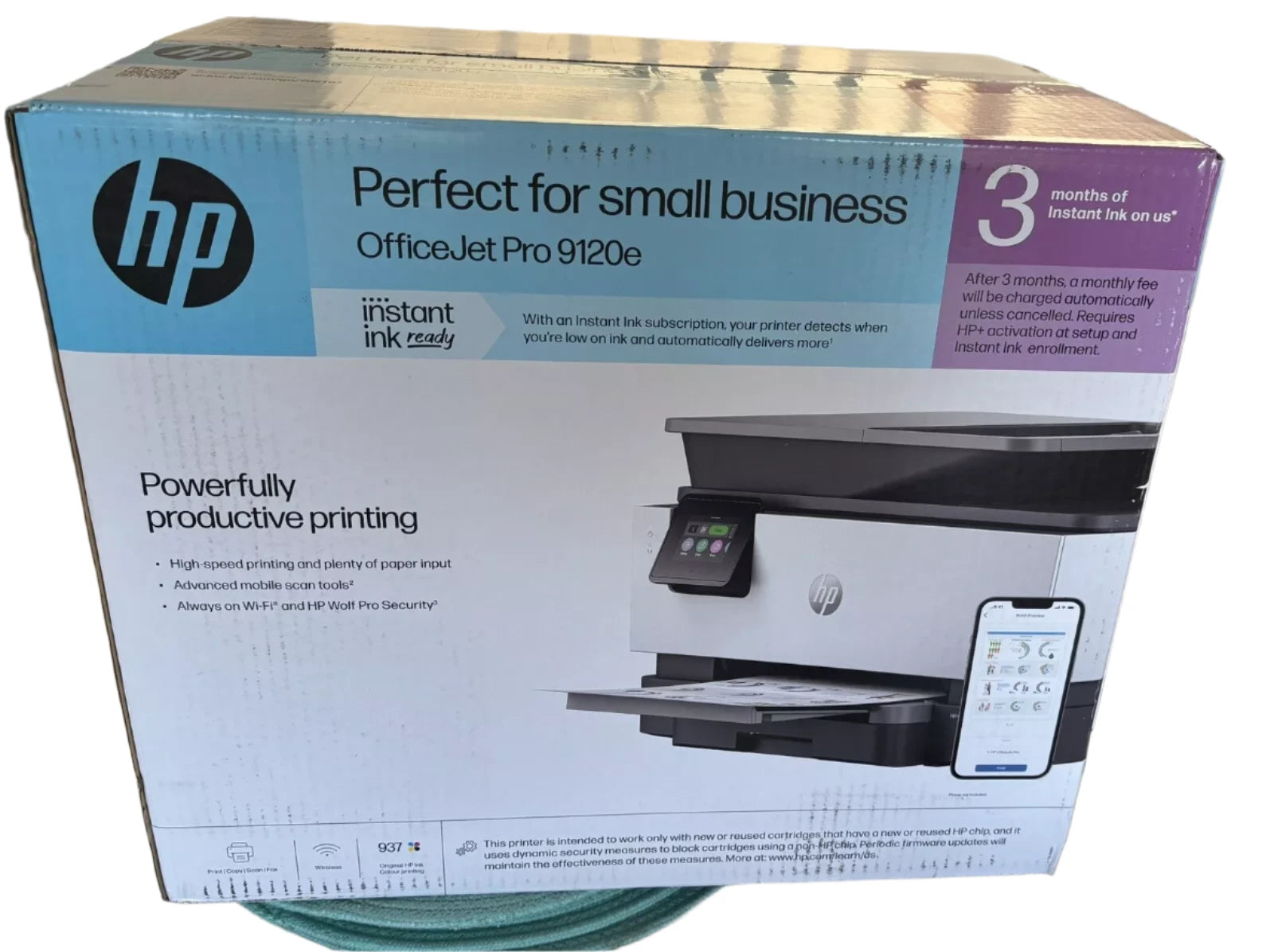 HP OfficeJet Pro 9120e All-in-One Printer+FAX+ADF 22PPM [P/N:403Y0B]