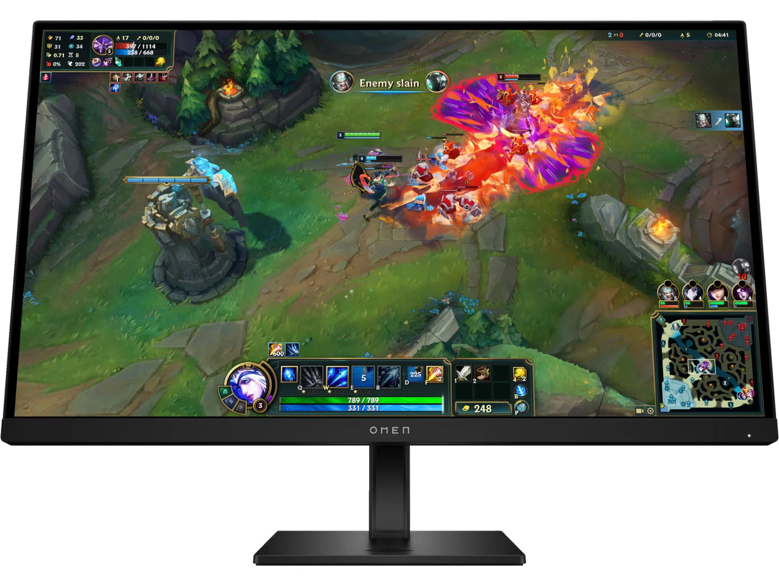 OMEN 27q by HP 27-inch QHD 180Hz Gaming Monitor 2560x1440 1ms Height Adjustable [AV4H7AA]