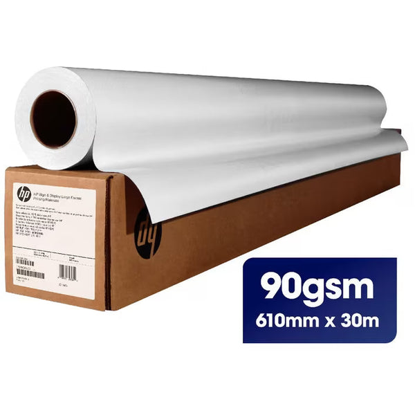 Q1404B - HP 90gsm A1 Universal Coated Matte Paper Roll - 610 mm x 45.7M