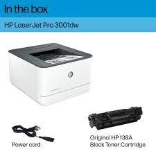 *NEW!* HP LaserJet Pro 3001dw A4 Mono Laser Wireless Printer+Duplex 35PPM [3G650F]