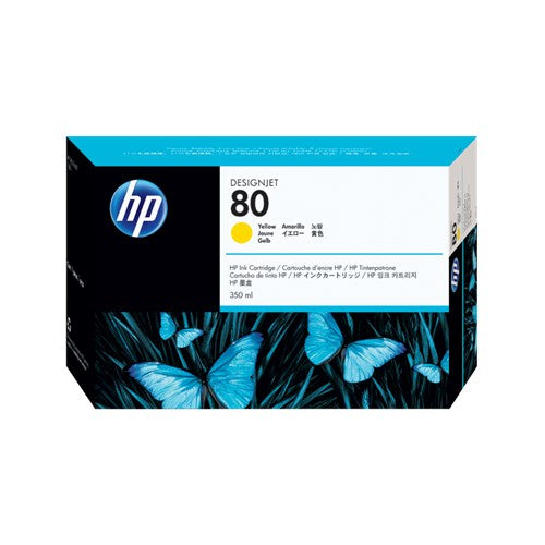 HP 80 YELLOW INK 350 ML C4848A FOR DJ 1000 C4848A