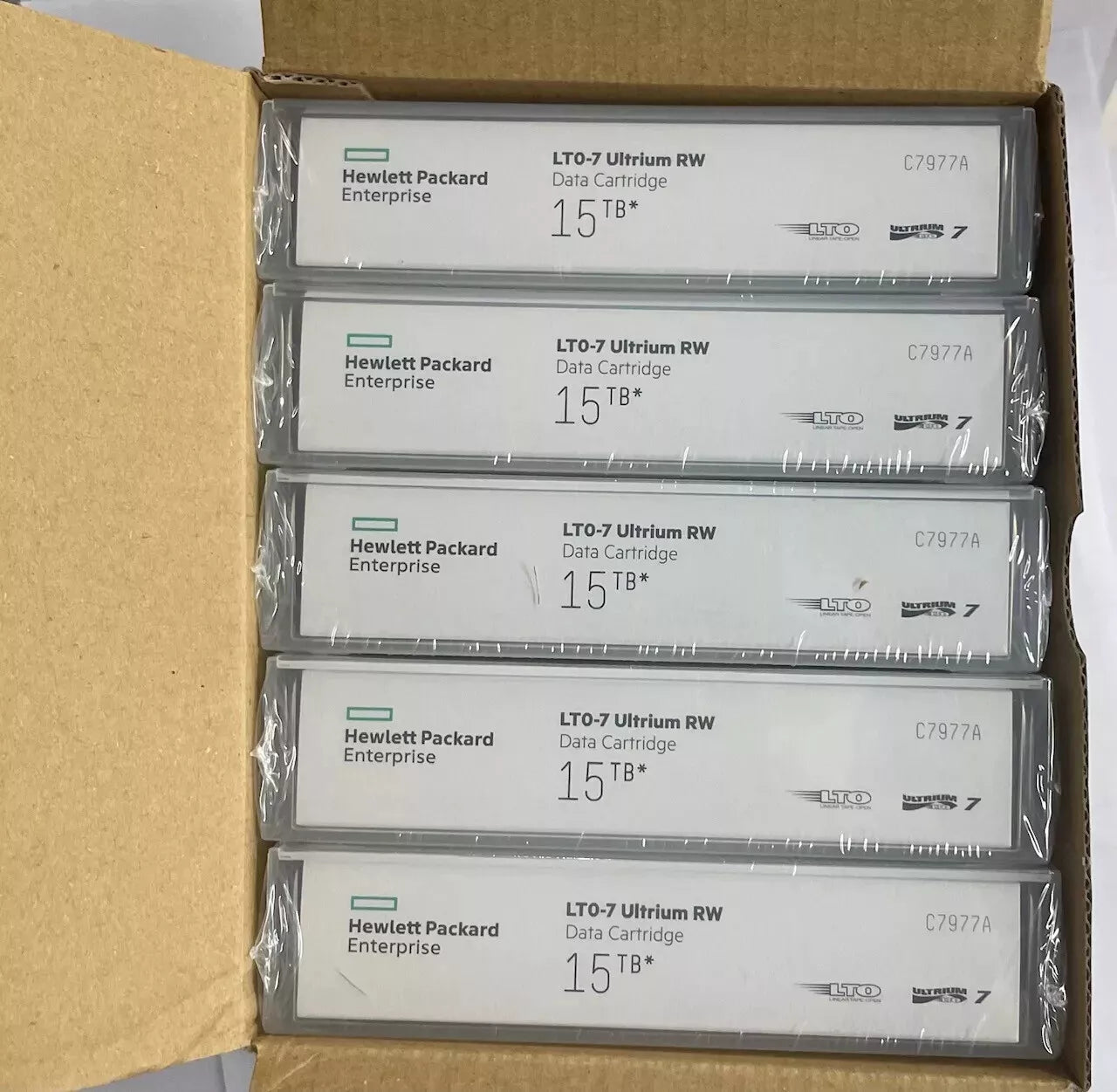 20x Pack HP LTO7 Ultrium Cartridge 6TB/15TB RW DC WCL [C7977AL]
