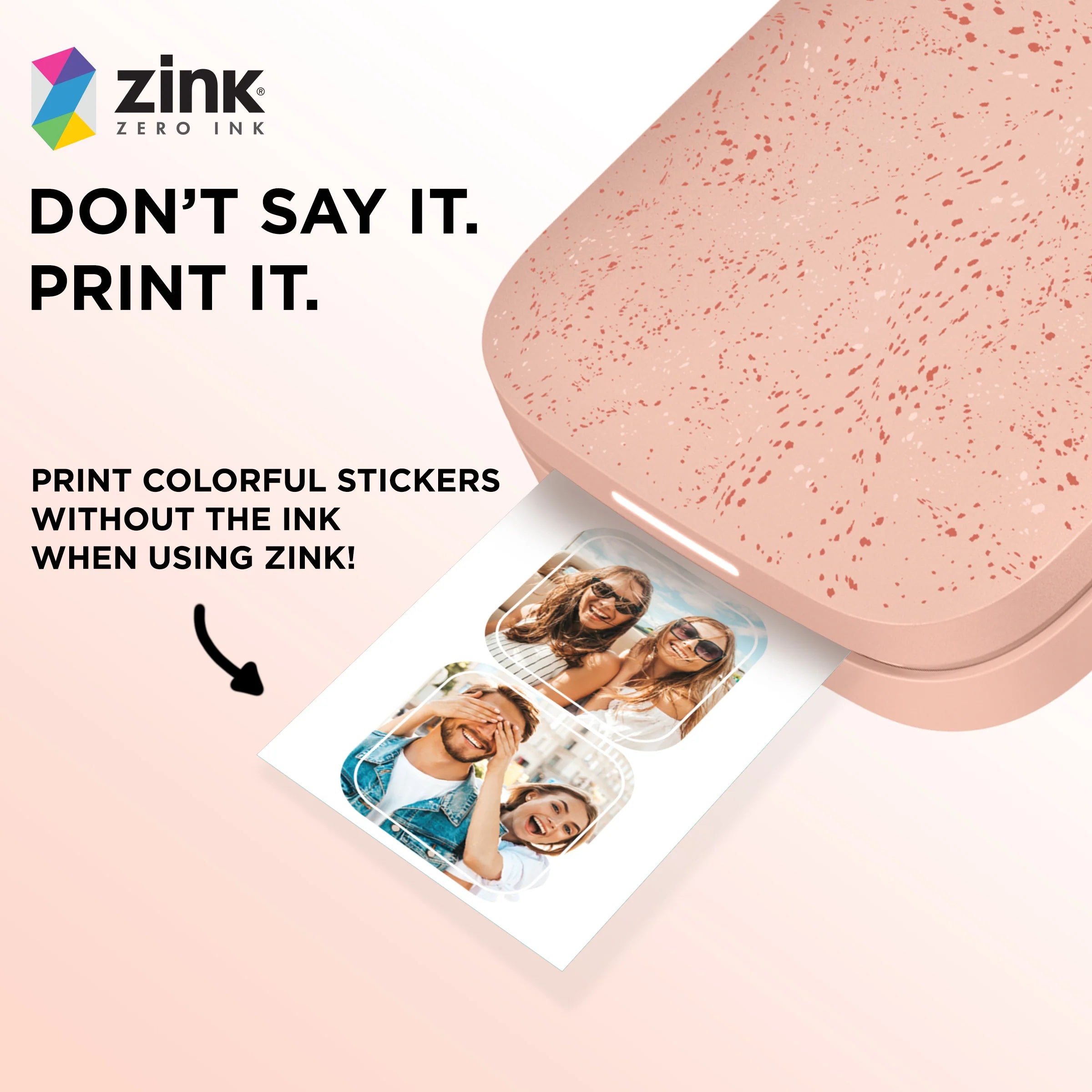 Polaroid 3.5x4.25" Zink Premium Sticker Paper 80-Pack - Zero Ink Printing, Peel & Stick Photos