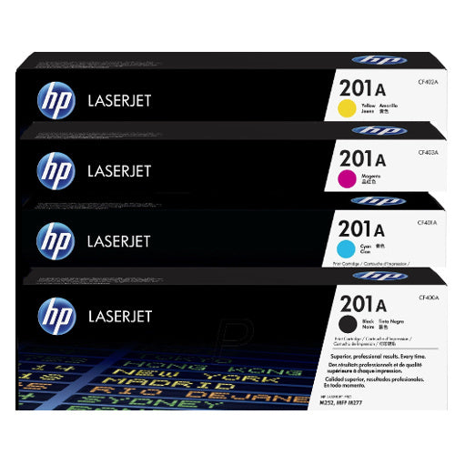 *SALE!* 4x Pack Genuine HP CF400A CF401A CF402A CF403A Toner Cartridge Set #201A