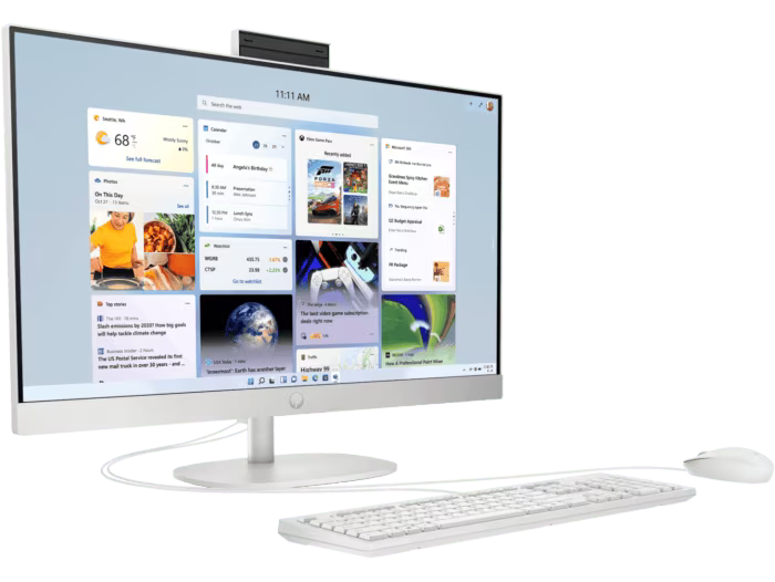 HP 27 inch All-in-One Desktop PC FHD Intel i5-1334U 16GB 512GB SSD D9UB9PA [27-cr0026a]