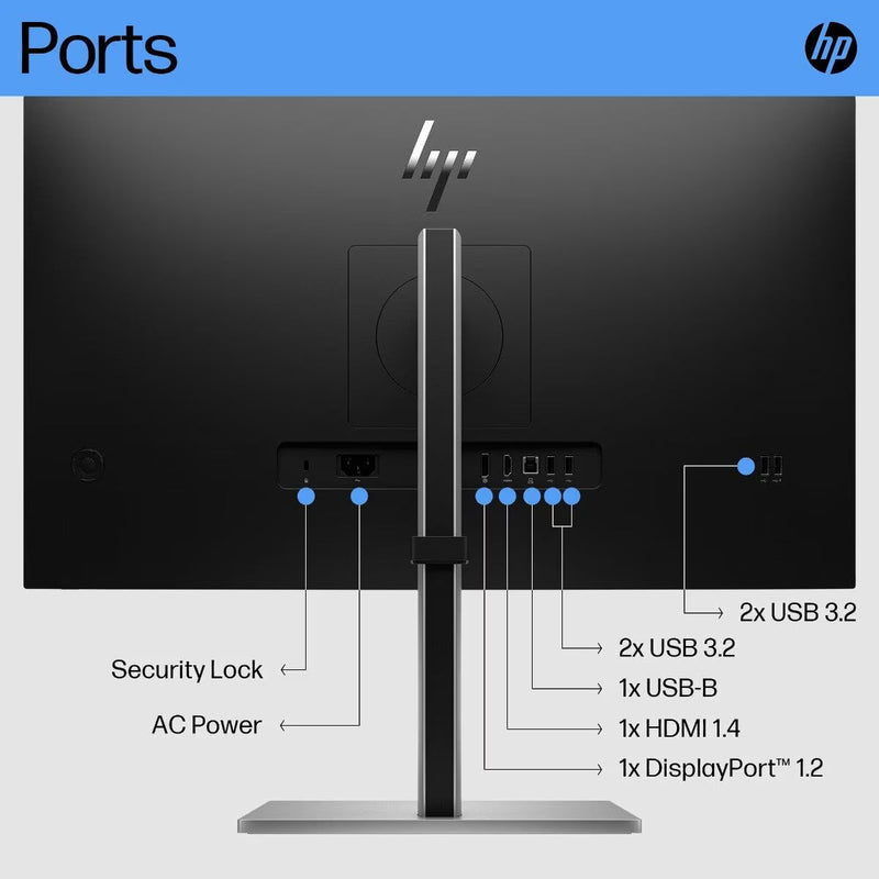 *SALE!* HP E27 G5 27 inch FHD IPS Monitor 1920x1080 16:9 Height Adjustable [6N4E2AA]