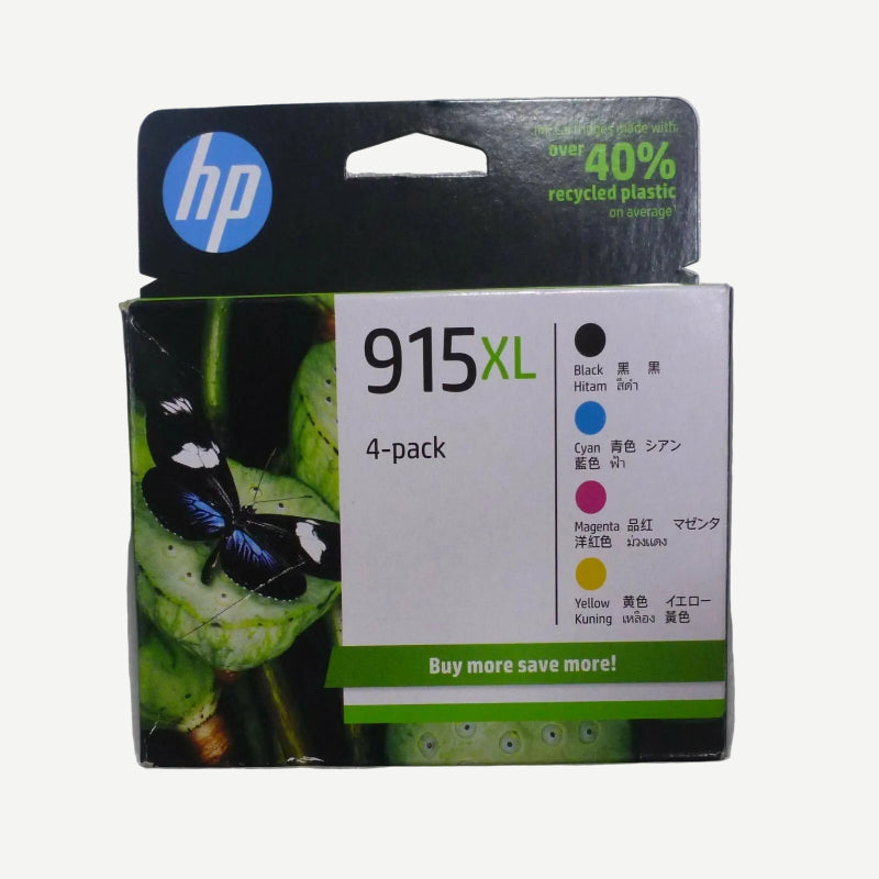 *CLEAR!* Genuine HP #915XL-BK/C/M/Y Ink Set 3YM22AA+3YM19AA+3YM20AA+3YM21AA *FREE SHIPPING!*