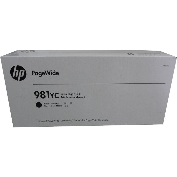 Genuine HP #981YC Black Ink Cartridge for PageWide Enterprise Managed E55650 E58650 21K [L0R20YC]