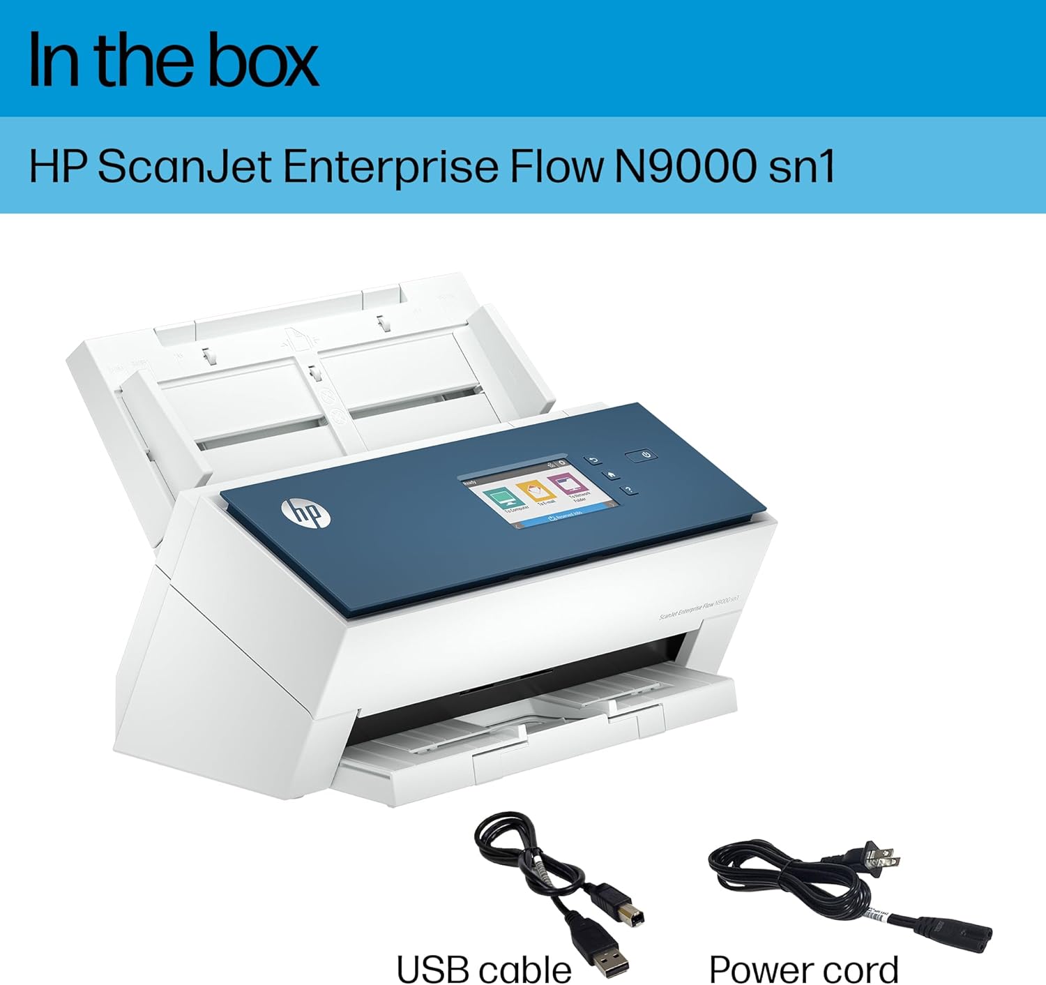 HP ScanJet Enterprise Flow N9000 sn1 A3 Document Scanner 100x Sheets ADF 80PPM [8Q4W1A]